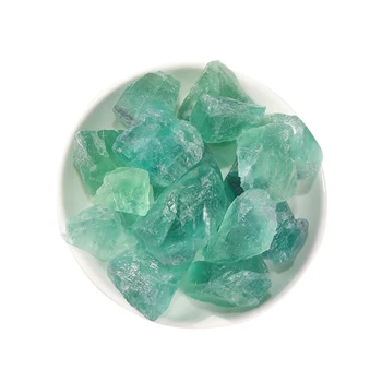 100 g Surowych Kamieni Naturalny Fluoryt Zielony Gruz Zdrowe Kryształ do Dekoracji Akwarium Akcesoria do Dekoracji Domu