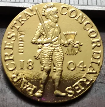 1804 Holandia 1 Dukat Złoty Kopia Rzadka Moneta