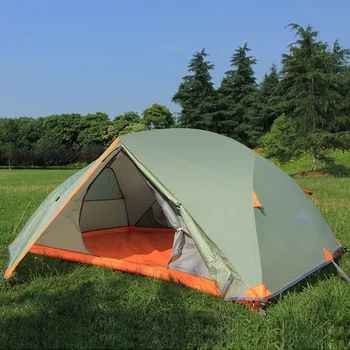 2 Osoby Ultralekki Aluminiowy Słup Camping Namiot Odkryty Dwuwarstwowy Wiatroszczelna Wodoodporna Camping Namiot Piesza Альпиниз...
