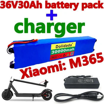 36V30Ah Akumulator do Skutera Xiaomijia M365 36V30000mAh bateria Elektryczna Opłata BMS Xiaomi M365 + Ładowarka