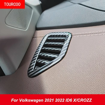 Dla Volkswagen 2021 2022 ID6 X/CROZZ Deska Rozdzielcza Otwór Wentylacyjny Ramka Nakładka Naklejka Modyfikacja Wnętrza Samochodu Akcesoria
