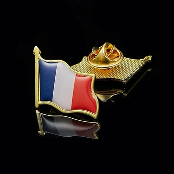 Francuski flaga Epoksydowa Szpilka na Klapie /Broszka France Tricolore Rebublique Francaise