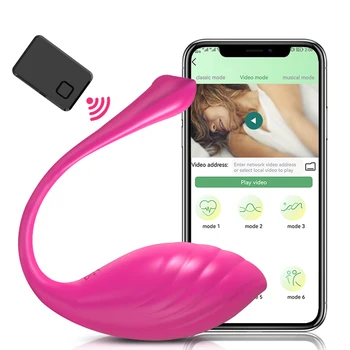 Seks-Zabawka dla Dorosłych 18 Bezprzewodowych Bluetooth APP Pilot Zdalnego Sterowania Kulki Dopochwowe Stymulator Łechtaczki Wibrator Miłość Jajko Kobiet dla Kobiet