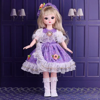 1/6 30 cm Lalka BJD Dziewczynka DIY Ubierz Księżniczka Zabawka Modelowanie 3D Oczy Makijaż 21 Ruchome Stawy Lalki i Ubrania