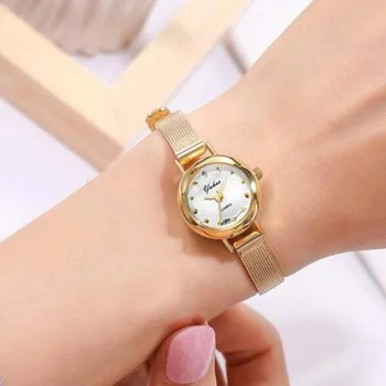 2020 nowy produkt Koreańskiej wersji małe zegarek z małą tarczą zegarek damski z cienkiej netto paskiem zegarek-bransoletka moda Damska zegarek