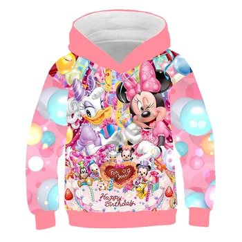 3D Indywidualność Mickey Mouse, bluza z nadrukiem Donalda Дака, bluza Mickey i Minnie dla chłopców i dziewcząt