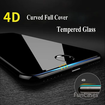 4D 9H Zakrzywione ostrze Pełne Pokrycie Szkło Hartowane Do iPhone 7 6 S 6S Plus Premium screen Protector Hartowane Powłoka Ochronna Na 3D