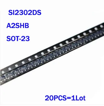 50SZT SI2302DS SOT-23 SI2302 A2SHB SOT23 2.5 A/20 W SMD SOT nowy i oryginalny układ IC