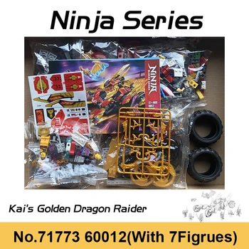 676 szt. Ninja z Serii Złoty Smok Raider Rydwan Bloki Sezon 16 Kai Figurki Zgodne 71773 Cegły Zabawki dla Chłopca Prezent