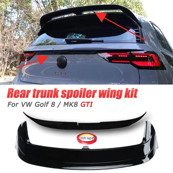 Do Volkswagen Golf 8 Średni Spoiler Auto Tylna Pokrywa Bagażnika Mid Extensio Nakładka Błotnika Do Ust Błyszczący Czarny MK8 GTI R-line Akcesoria