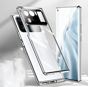 Dwustronny szkło Magnetyczny pokrowiec dla Xiaomi Mi 11 Ultra Alumium metalowy 360 stopni, Pełna Osłona Chroni obiektyw