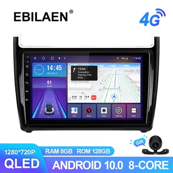 EBILAEN Android 10,0 Radio Samochodowe Do Volkswagen POLO Sedan 2008-2020 Rejestrator Bezprzewodowy Carplay QLED Ekran Mózgu Urządzenia RDS