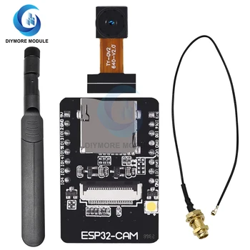 ESP32-CAM WiFi Moduł ESP32 szeregowy do WiFi ESP32 CAM Opłata rozwoju 5 W Bluetooth z Modułem kamery OV2640 Nodemcu