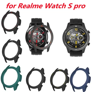 Etui Do Realme Watch ' S pro Pasek Inteligentny zegarek Pokrywa PC Zderzak Plastikowy Ochraniacz Wymiana Obudowy Godzin Sztywna Rama