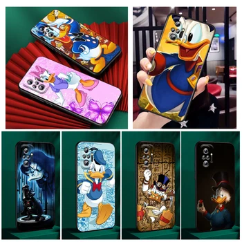 Etui Do telefonu Xiaomi Redmi Note 11E 11S 11 11T 10 10S 9 9T 9S 8T 8 Pro Plus 5G Osłona anime, Komiksy Kaczor Donald Czarny Pokrowiec