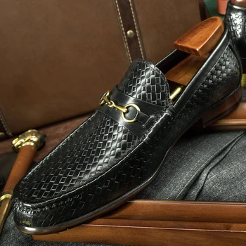 Hanmce/luksusowe лоферы; letnie buty męskie-слипоны ze skóry naturalnej 2021 roku; męskie moda buty