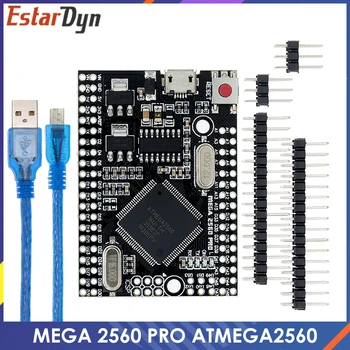 MEGA 2560 PRO Wbudowany chip CH340G/ATMEGA2560-16AU z гнездовыми głowicami, Zgodne z arduino Mega2560 DIY