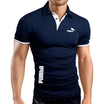Nowe Letnie Męskie Koszule golfowe, Szybkoschnące, Oddychające Koszulki Polo, Bawełniany Top z Krótkim Rękawem, Koszulka Polo dla Odzieży męskiej