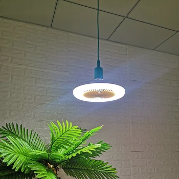 Nowy led E27 30 W wentylator LED lampa 26 cm wentylator sufitowy lampa wentylator lampa nowoczesna sypialnia dekoracyjny lampa sufitowa