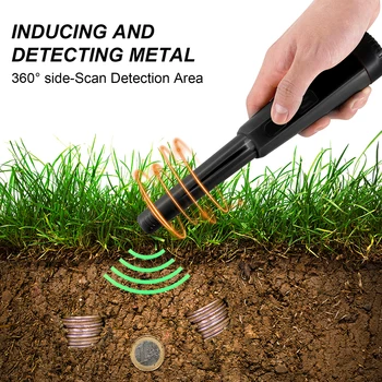 Nowy Profesjonalny Wykrywacz metali Ręczny Metalowy Trzpień Pozycjonujący Detektor wskaźnik Punktowy Wodoodporny Metalowe Monety Złoto