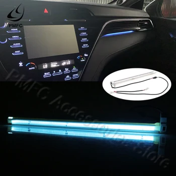 PMFC Oświetlenie LED Konsola Środkowa Dekoracyjne Oprawy oświetleniowe Do Wnętrz Samochodu Wolnossący Lampę Do Toyota Camry 2018 2019 2020 2021