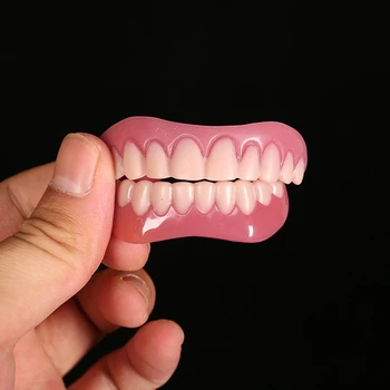 Proteza Zębów Natychmiastowa Uśmiech Porcelanowe, Wybielanie Protez Szelki Tymczasowe Górne Dolne Zęby Sztuczne Fałszywe Zęby Kosmetyczne Zęby