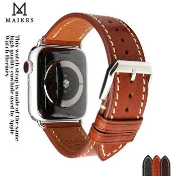 Retro Pasek Z naturalnej Skóry Dla Apple Watch Pasek Hermes 49 mm 45 mm 41 mm 44 mm 42 mm 40 mm Series 8 7 SE 6 5 4 3 mc Band