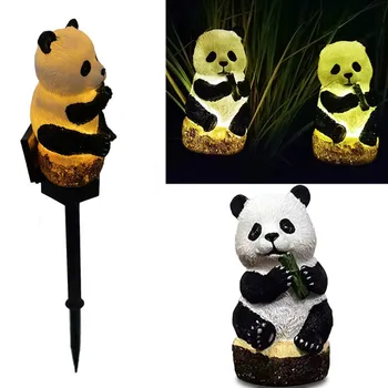 Słoneczne Światło Led Zewnętrzne i Ogrodowe, Latarnie Panda Sowa Papuga Zwierzęta Trawnikowe Lampy Wodoodporną Słoneczne Oświetlenie do Ogrodu Słoneczna Lampa