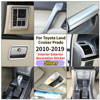 Toyota Land Cruiser Prado FJ150 10-2019 ABS Srebrny Samochód stylizacja Wnętrza Samochodu Zewnętrzny Kostium dekoracji Naklejka Akcesoria Samochodowe