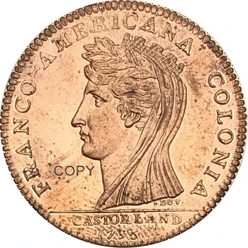 Transferowy moneta z Czerwonej Miedzi o wartości dolar pół Stanów Zjednoczonych 1796 roku