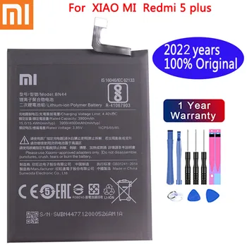 W 2022 Roku Xiao mi w 100% Oryginalna Bateria do Xiaomi Redmi 5 Plus 4000 mah BN44 Wysokiej jakości Bateria do telefonu komórkowego + Narzędzia