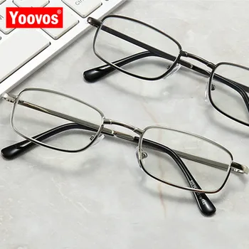 Yoovos 2021 Okulary Do czytania, Okulary W Metalowej Oprawie Męskie Okulary Z Niebieskim Światłem Męskie Okulary Do Czytania Kwadratowe Gafas De Lectura Hombre