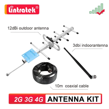 Zestaw Anteny 2G 3G 4G Zewnętrzna yagi + Wewnętrzny + Kabel Koncentryczny do Wzmacniacza Sygnału Wzmacniacz Repeater GSM, UMTS, LTE Akcesoria do Telefonu