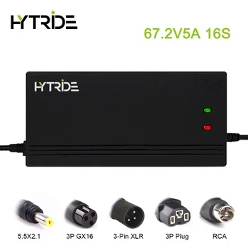 Ładowarka HYTRIDE 67,2 V 5A, litowo-jonowe, ładowarka 60V 5A do szybkiego ładowania akumulatorów litowych 16S 60V (zatwierdzony przez CE))